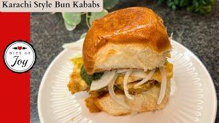 Street Style Daal Anday Wala Karachi Bun Kabab Recipe - Vegetarian Kebabs