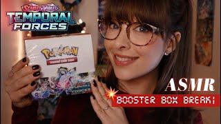 ASMR  A Cozy Pokémon Card opening ((Temporal Forces Booster Unboxing)) For Sleep & Relaxation