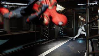 Marvel's Spider-Man Remastered PS5 Gameplay Mr Negative Train Fight No way Home Hybrid Suit