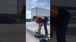 Flat Repair On A Highway                            #tiredoctor #tireguy #tires #shorts