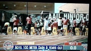 Jett  9yr 100m Junior Olympics 2016