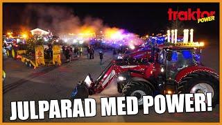 JULPARAD MED POWER – Sötåsens julpyntade traktortåg i Töreboda