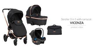 KikkaBoo | Baby stroller VICENZA 3 in 1 with carrycot