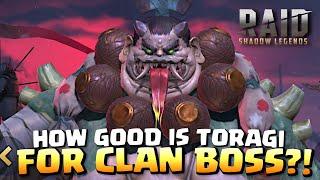 TORAGI is WAY BETTER than expected for CLAN BOSS! Toragi the Frog Build Guide | Raid Shadow Legends