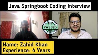 4 Years Experienced Java Spring Boot Interview