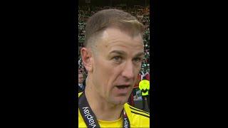 GOOSEBUMPS as Celtic fans sing YNWA while Joe Hart is being interviewed! 