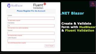 .NET Blazor | Create and Validate Form Data with Mud Blazor and Fluent Validation.