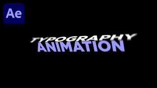 3D Typography Text Animation in After Effects - Motion Graphics Text Animation After Effects