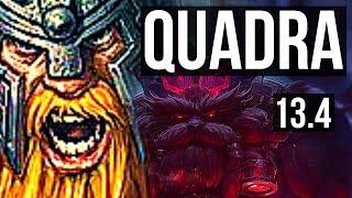 OLAF vs ORNN (TOP) | 13/0/1, Quadra, Legendary, 65% winrate, 6 solo kills | KR Master | 13.4