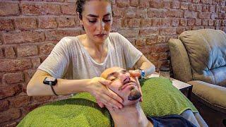 Blissful Face Massage Gave me GOOSEBUMPS  [ASMR] - Istanbul 
