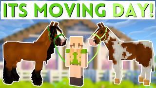 Moving My Horses into their NEW Barn! | Minecraft SWEM RRP