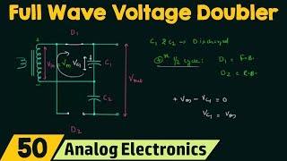 Voltage Multiplier Circuits (Full Wave Voltage Doubler)