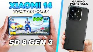 Xiaomi 14 BGMI Test with FPS MeterHeating, Gyro & Battery Drain