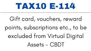 Tax10 E-114 | CBDT notifications on Virtual Digital Assets | CBIC notification on custom duty