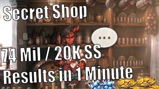 74 Million Gold Refresh on the Secret Shop, Results in 1 Minute, plus 20k Skystones Sample