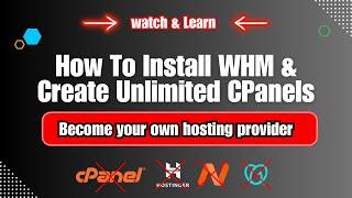 Web Hosts Hate This!! Learn the Secret to Creating Unlimited cPanels with WHM in 2024!
