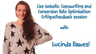 Live Website Critique & Feedback session with Lucinda Dawes! (First 45 mins out of 120 min session)!