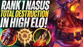 Rank 1 Nasus causes TOTAL DESTRUCTION in high elo! | Carnarius | League of Legends