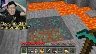 Tanpa Dia Sadari, Semua Diamond di Dunia Minecraftnya Aku Ubah Jadi Diamond Palsu ..