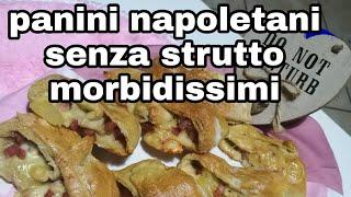 Panini napoletani senza strutto  MORBIDISSIMI con lievito mastro fornaio Pane angeli