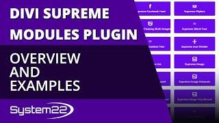 Divi Theme Supreme Plugin Overview And Examples 