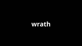 what is the meaning of wrath