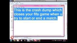 How to solve FIFA 14 crashdump when you start/end a match.100% working! MUST read the description.
