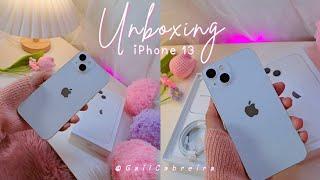 iPhone 13 Starlight 128gb  Aesthetic Unboxing  [ Quick set-up, Camera Test, accessories ]