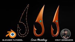 How To Use Curve To Create 3D Model _ Blender Curve Modeling Tutorial