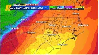 North Carolina to experience heavy rain and gusty winds from Tropical Storm Debby