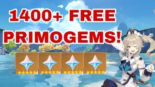 1400+ FREE PRIMOGEMS! 3 NEW PROMO CODES! Genshin Impact News