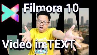 ZOOM Through TEXT intro or Transition in Filmora X - Tutorial 2021