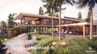 LUMION 9 EXTERIOR RENDERING - TIMELAPSE -  BY YOGA4ARCH