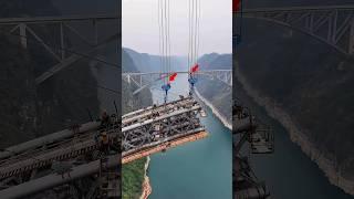 LARGEST SINGLE-TRACK RAILWAY ARCH BRIDGE || WUJIANG JIANGJIE RIVER BRIDGE江界河大桥 #bridge #construction