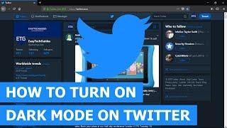 How to turn on dark mode on Twitter on a PC (step by step)