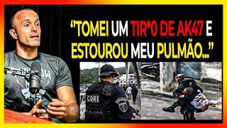 POLICIAL DA CORE TOMA TI*R0 EM FAVELA