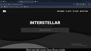 InterStellar Proxy Links | Unblocked Websites for School Chromebook 2025