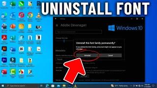 How to Uninstall Font on windows 10