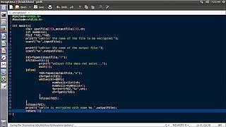 how to encrypt text file using C language program