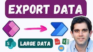 Power Apps Export Large Data to Email, CSV or PDF File | SharePoint