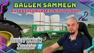 LS22 Ballen sammeln mit AutoDrive /Courseplay /Autoload #ls22 #fs22 #farmingsimulator22