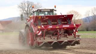 Fendt 828 Vario beim Kartoffeln legen