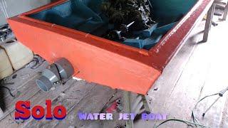 simple plywood boat making | perahu jet air dari triplek part 2