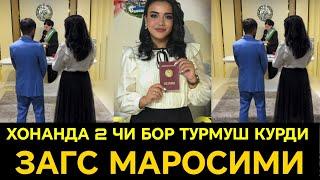 МАШХУР ХОНАНДА 2 ЧИ БОР ТУРМУШ КУРДИ ЗАГС МАРОСИМИ