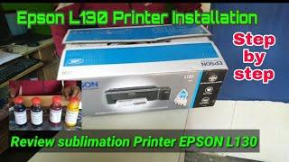 Epson l130  Printer  review 2022 / How to Install L130 Step by step process