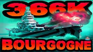 Bourgogne drückt 366K DMG France "300K Club" ️ in World of Warships 