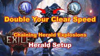 Herald Explosion on Gas Arrow Deadeye | 2x Clear Speed | PoE 2