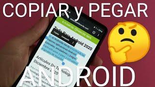  APRENDE como COPIAR y PEGAR TEXTO en tu CELULAR ANDROID FÁCIL y RÁPIDO