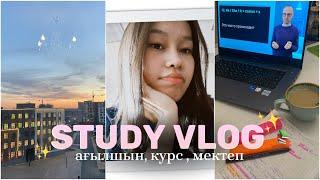 VLOG : STUDY VLOG  / Сабақты бірге оқиық 