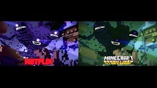 Minecraft: Story Mode | Episode 2 | Boomtown Full scene // Netflix & Original Comparison | 4K